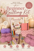 Beginner knitting kit to learn to knit a cozy garter stitch scarf – Always Moo
